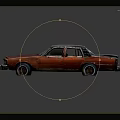 Two Old Abandoned Rusty Blue And Red Cars On Dark Background