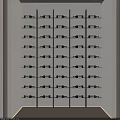 Modern Wine Cabinet Interior Design With Built in Multiple Shelves And Neatly Arranged Wine Bottles