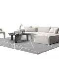 Modern Sofa Coffee Table Combination Simple Sofa Coffee Table Combination Sofa Coffee Table Leisure Chair Leisure Sofa 3d model