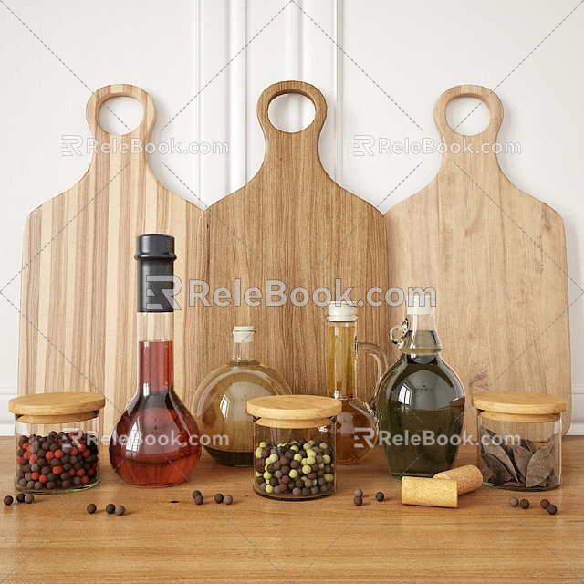 Kitchen Supplies 3d model