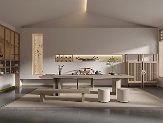 New Chinese Tea Room 3d model