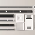 Air Conditioner Vents With Various Designs Including Black White Rectangular Round And Grille Types