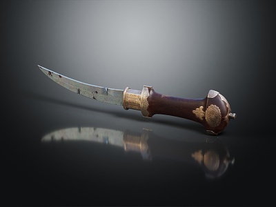 Modern Dagger Sword 3d model