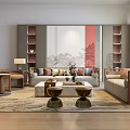New Chinese Sofa Combination 3d model