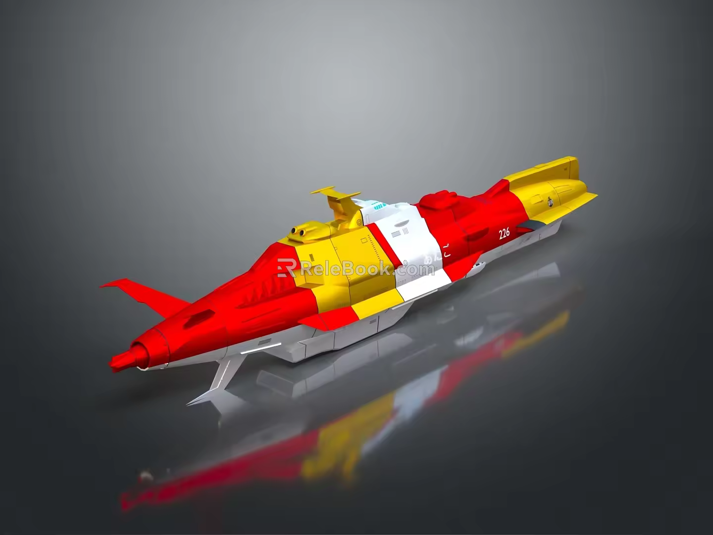 Modern Spaceship Spacecraft 3d model