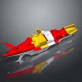 Modern Spaceship Spacecraft 3d model
