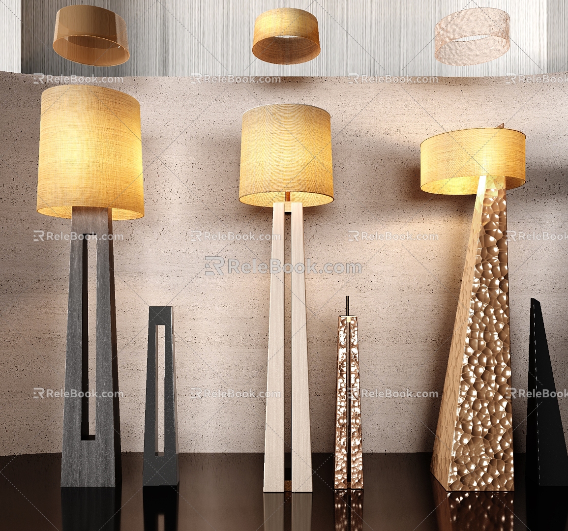 Modern floor lamp 3d model