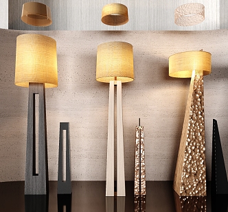 Modern floor lamp 3d model