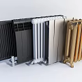 Radiators in Different Styles with Black White Silver and Gold Finishes
