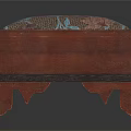 Three Square Wooden Stools With Colorful Floral Patterns And Traditional Design