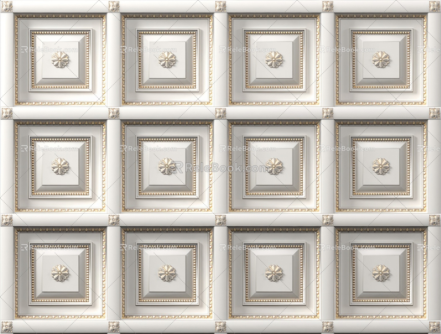 European-style ceiling 3d model