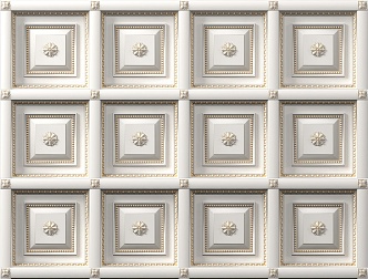 European-style ceiling 3d model