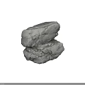 Rough Gray Stones Combined With Natural Wood Logs For Garden Decoration Projects