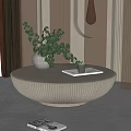 Quiet tea table 3d model