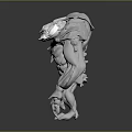 Mythical Fantasy Creature Character 3D Model With Intricate Design And Muscular Build