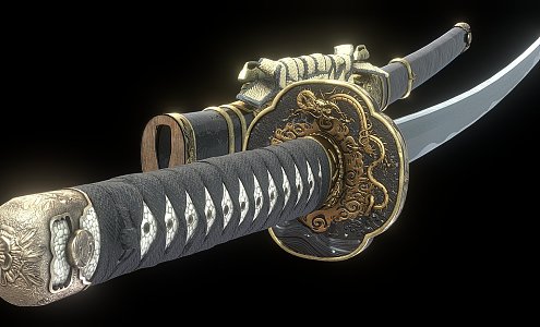 Weapon Samurai Swords 3d model