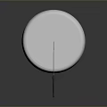 White Round Cheese Wheel with Black Handle Knife and Sliced Piece on Dark Surface