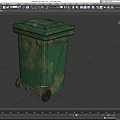 Trash Can Large Trash Can Outdoor Trash Can Community Trash Can Low Face Number Low Model Simple Model Game Sub-era Film and Television Level Super Realistic High Precision 3d model