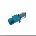 High Performance Blue Electric Water Pump With Metal Body And Motor Housing