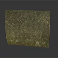 Industrial Metal Plate Surface With Diamond Pattern And Corner Holes