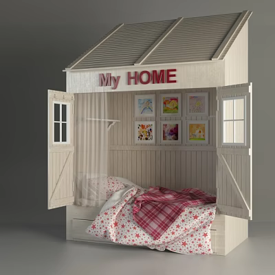 Children's bed 3d model