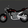 Sleek Modern Motorcycle Featuring Black Seat Silver Engine Red Accents And Large Wheels On Reflective Surface