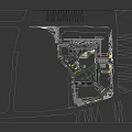 Park Landscape With Modern Skate Park Skate Ramps People Skateboarding Green Grass And Trees