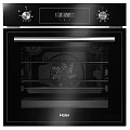 Modern Black Haier Kitchen Appliances Set Including Refrigerator Microwave And Oven