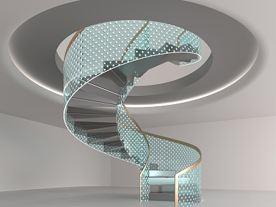 revolving staircase 3d model