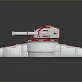 Turret Turntable Railgun Sci-fi Tower Defense Game Tower Defense Sci-fi Turret Game Turret Game Battery 3d model