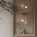 French Light Luxury Wall Lamp 3d model