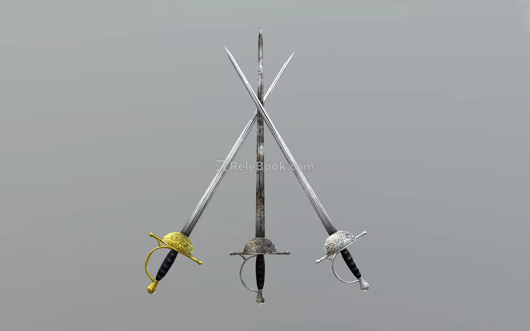 European Sword Knight Sword 3d model