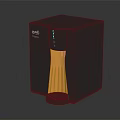 Modern Kitchen Appliance Pretty Brand Coffee Maker With Black Design Transparent Front And Orange Interior
