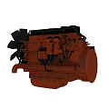 modern engine 3d model