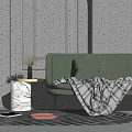 Modern Multiplayer Sofa Casual Sofa 3d model