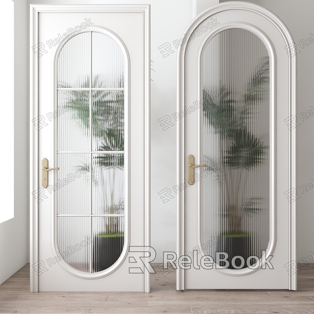 Vintage Glass Door Arch model