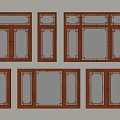 Window Broken Bridge Aluminum Alloy Window Casement Window Retro Window Floor-to-Ceiling Window Sliding Window 3d model