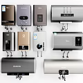 Multiple Styles Of Electric Water Heaters For Home Use With Sleek Designs And Digital Displays