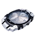 Modern Smartwatch Digital Device With Silver Strap Black Dial And Multifunctional Dials 3d model