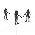 Virtual character humanoid monster 3d model