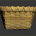 Modern Basket Bamboo Basket Vegetable Basket Egg Basket 3d model