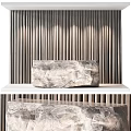 Elegant Luxury Dining Table And Chair Set With Marble Top And Metal Frame