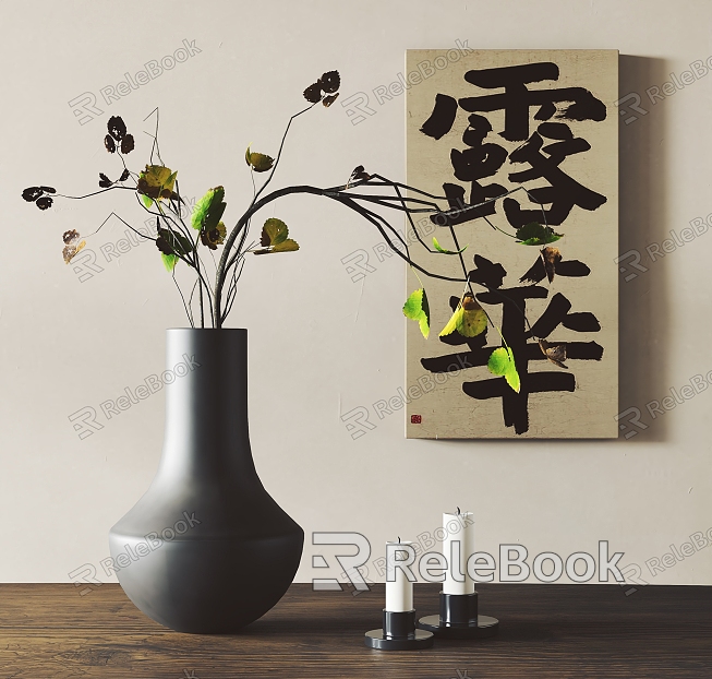 Modern Vase Vase Flower Art model