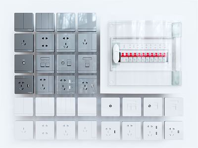 Modern Switch Panel 3d model