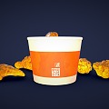 Modern Fried Chicken Fast Food 3d model