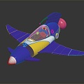 Modern Aircraft Space Plane Space Vehicle Science Fiction Plane 3d model