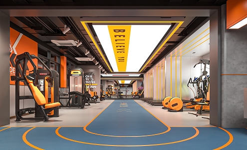 Modern Gym 3d model