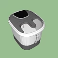 Two Gray And White Foot Bath With Ergonomic Design For Home Use Daily Electrical Appliance