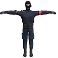 Modern Figure Police Counter-Strike Soldier Warrior Character Man Male Character Game Character 3d model