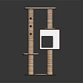 Multi Tiered Wooden Shelving Unit With Scratching Posts White Platforms And Cat Condo Design